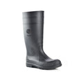 Bata Industrials Men's Jobmaster Knee Length Gumboots Black, UK Size 9, PVC, Fuel & Oil Resistant