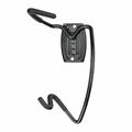 Pinnacle Bicycle Hanger Hook - Gloss Black Steel & PVC 2 Hook Wall Mount Bike Storage