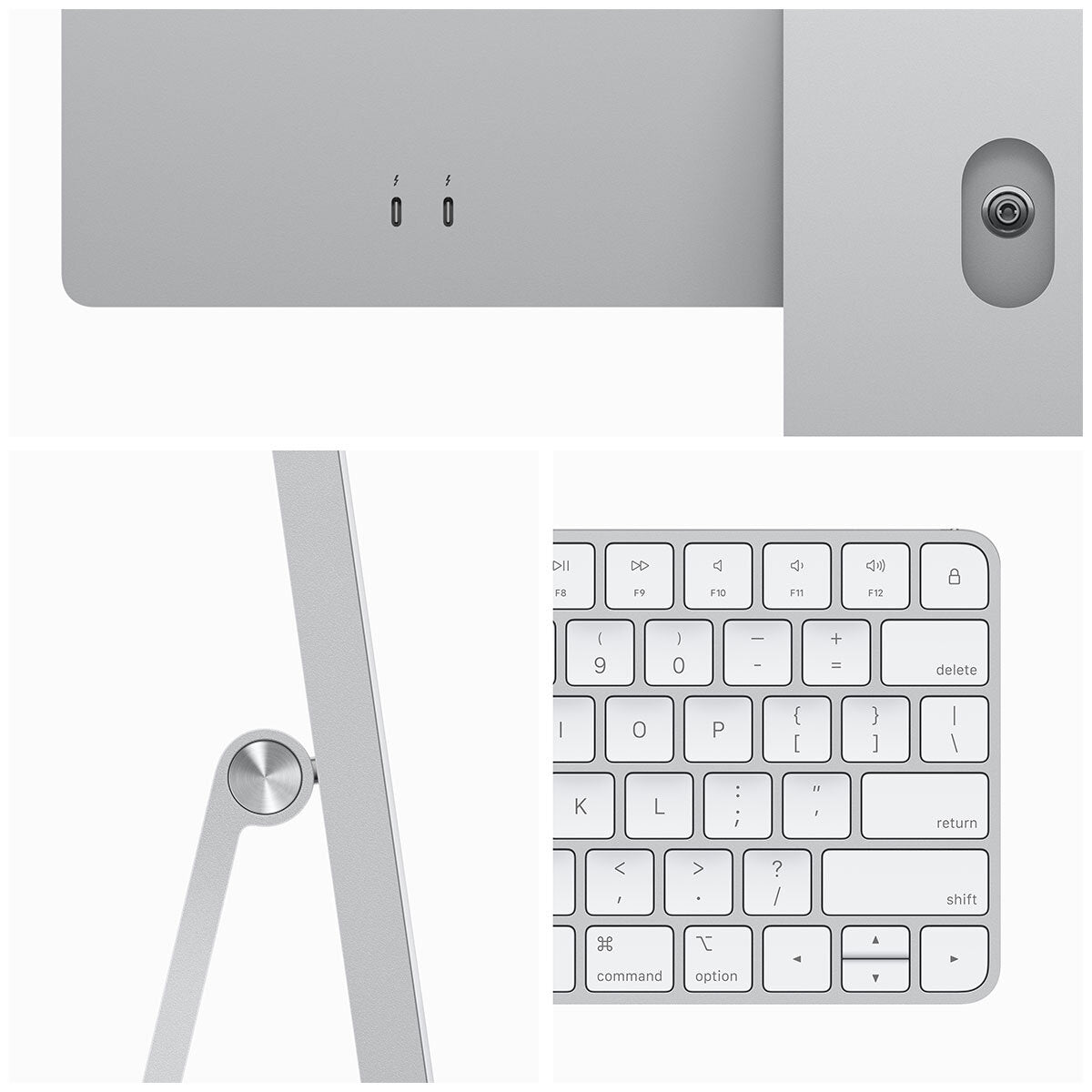 iMac 24 Inch With Retina 4.5K Display M3 Chip 8 Core GPU 256GB Silver - SuperSaverAU - view 3