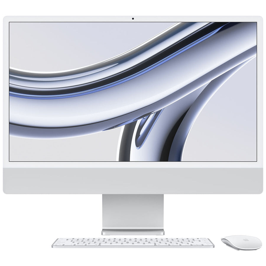 iMac 24 Inch With Retina 4.5K Display M3 Chip 8 Core GPU 256GB Silver - SuperSaverAU - view 1