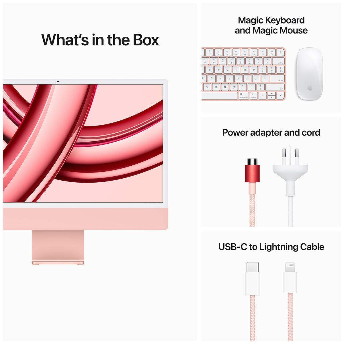 iMac 24 Inch With Retina 4.5K Display M3 Chip 8 Core GPU 256GB Pink - SuperSaverAU - view 5
