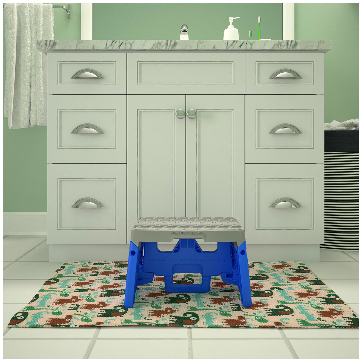 COSCO 1-Step Plastic Folding Step Stool 2 Pack - SuperSaverAU - view 3