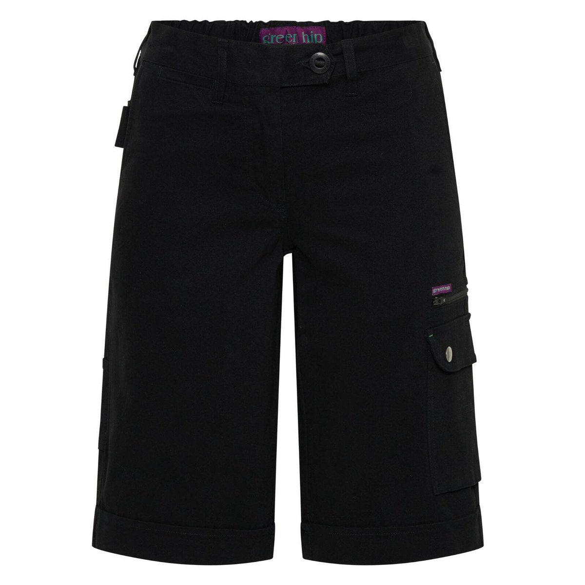 Green Hip Cargo Shorts - Women's Size 8 - Navy Blue - Comfort & Style - SuperSaverAU - view 1