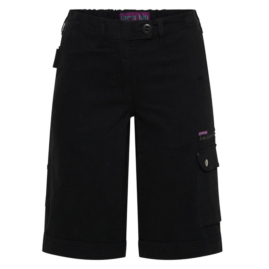 Green Hip Cargo Shorts - Women's Size 24 - Navy Blue - Comfort & Style - SuperSaverAU - view 1