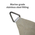 Coolaroo Shell 5 x 3m Rectangle Commercial Grade Shade Sail, HDPE, Up to 95% UV Block