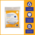 Packz Clear Plastic Single Mattress Cover 2250 x 1200 x 250mm