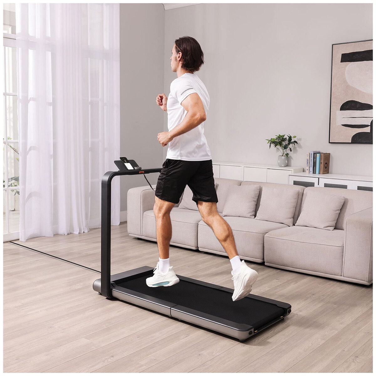 WalkingPad X21 double-fold walking and running treadmill - 120x46cm running area, black - KWTM-X21