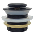 Kinetic 40mm Matte Black Non Overflow Pop Up Bath Waste - Durable Brass - WaterMark Certified - SuperSaverAU - view 1