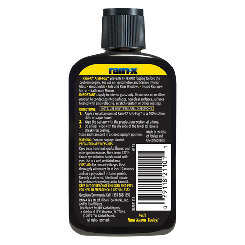 Rain-X 103ml Anti-Fog Interior Glass Treatment