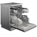 Beko 60cm Freestanding Dishwasher - 14 Place Settings, Stainless Steel, Auto Program, Steam Gloss - BDFB1430X