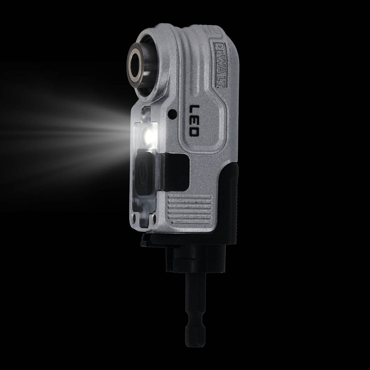 Dewalt 1/4" Right Angle Hex Impact LED Attachment DTLRA-QZ - 1 Piece - 110mm x 40mm x 120mm - Integrated LED Light - SuperSaverAU - view 4