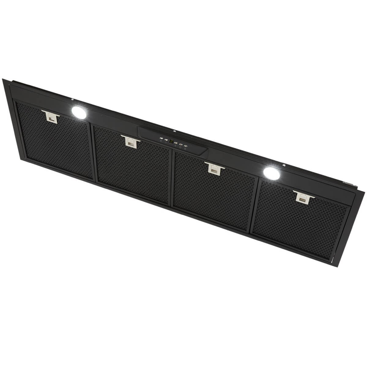 Schweigen 120cm Matte Black Undermount Rangehood - IsoDrive SE Motor, 3200m³/h - UM1390-12BSEPAK