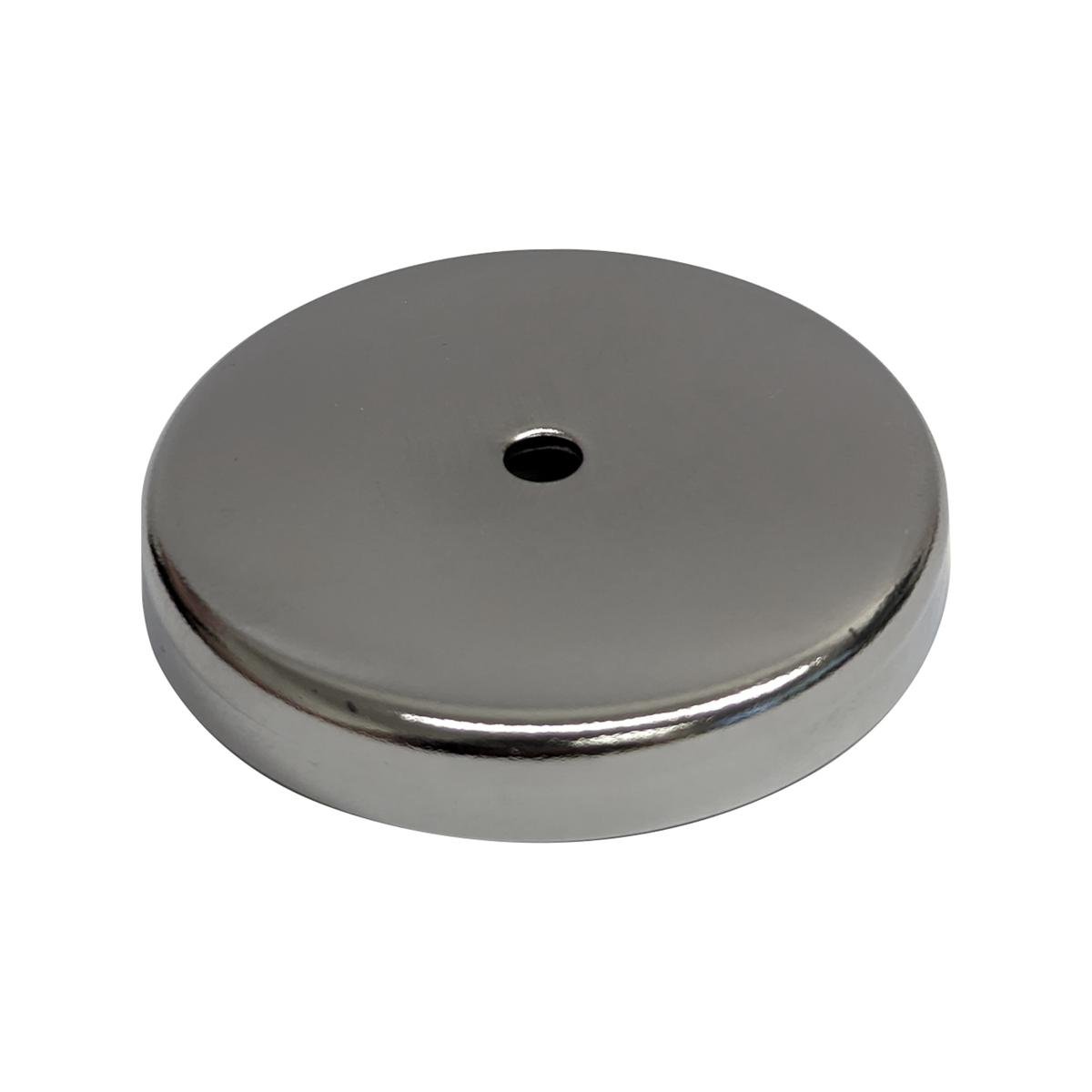 Everhang 50mm Chrome Round Base Magnet Ferrite Durable Low Profile - SuperSaverAU - view 1