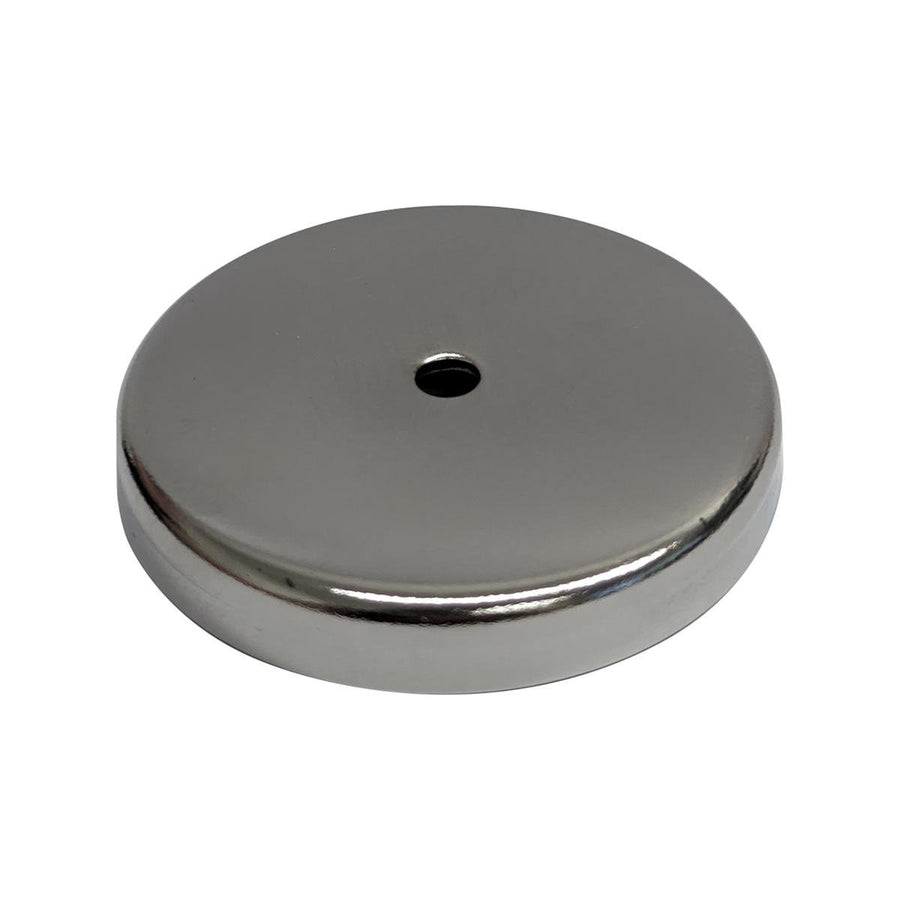 Everhang 50mm Chrome Round Base Magnet Ferrite Durable Low Profile - SuperSaverAU - view 1