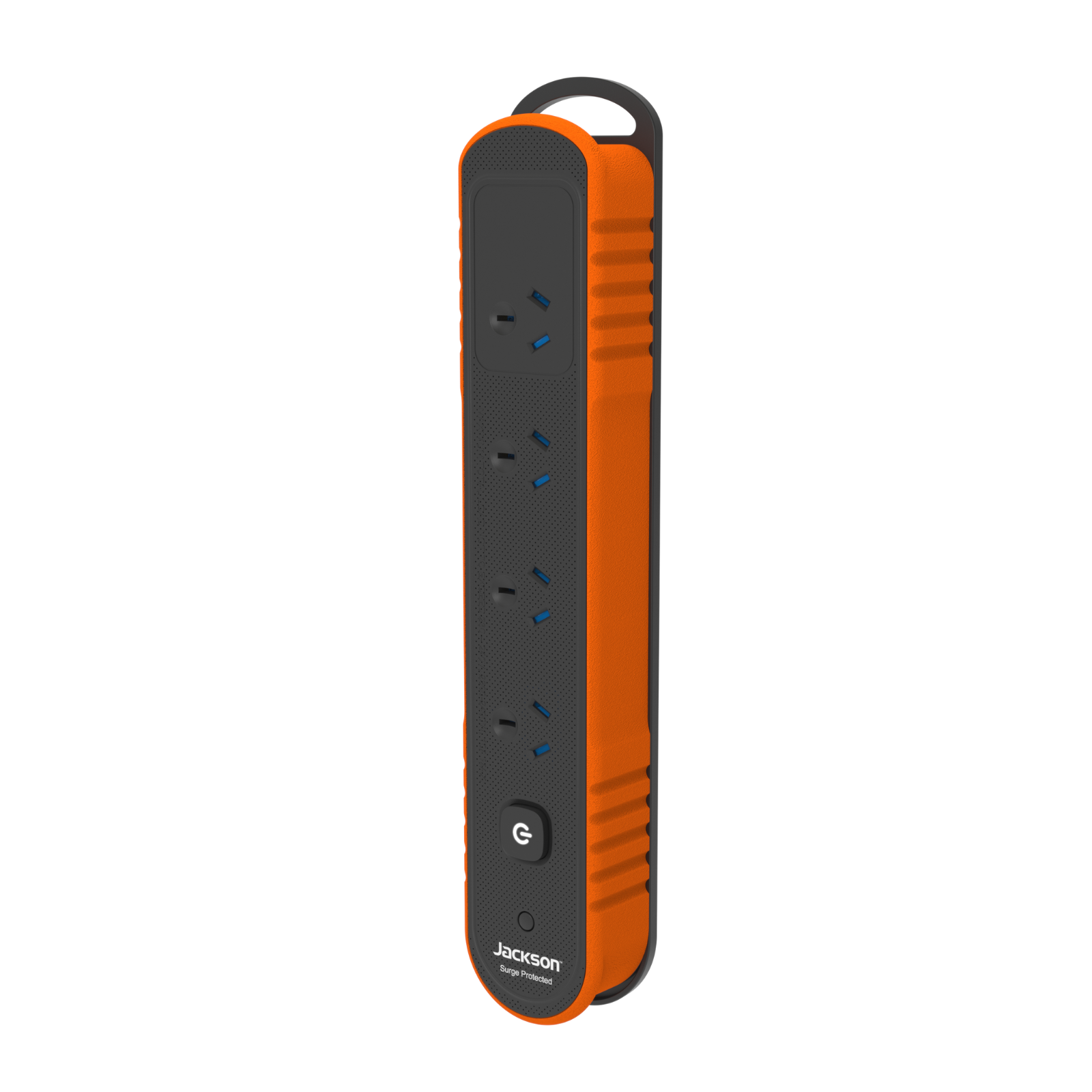 Jackson Rugged Plus 4 Outlet Powerboard - 240V 10A, Surge Protected, Master Switch