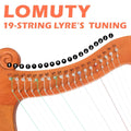 19 String Lyre Harp Acoustic Wooden Harp for Beginners, Home Music Practice - view 4