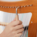 19 String Lyre Harp Acoustic Wooden Harp for Beginners, Home Music Practice - view 5