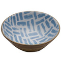 Mikasa Enameled Mango Wood Serving Bowl Blue - SuperSaverAU - view 1