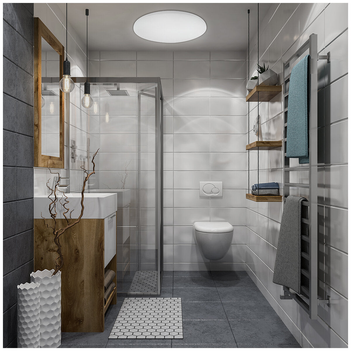 Feit Electric LED Dimmable Round Ceiling Light With Remote Control