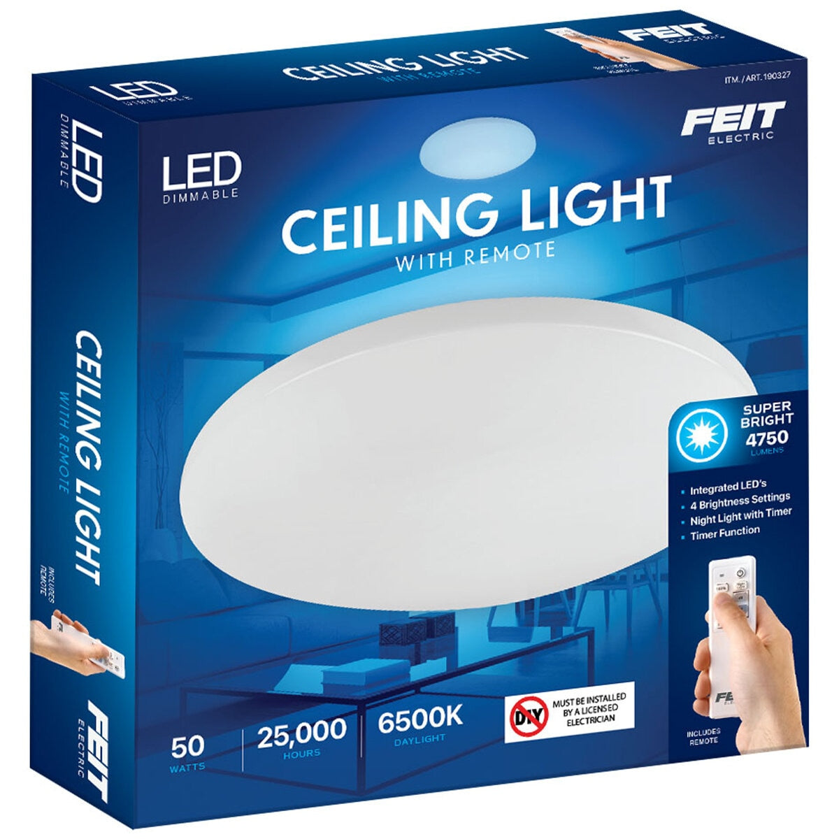 Feit Electric LED Dimmable Round Ceiling Light With Remote Control - SuperSaverAU - view 12