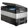 myCOOLMAN 53L The Explorer dual zone portable fridge - Black with silver trim - CCP53DZ
