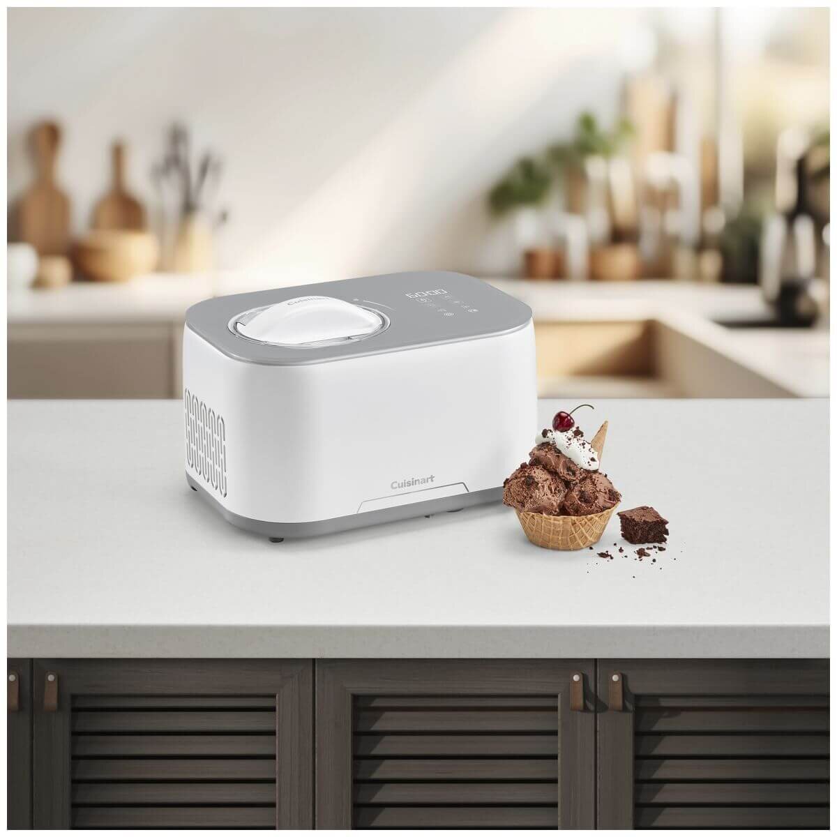 Cuisinart Freeze Ease Ice Cream and Frozen Dessert Maker - No Pre-Freezing Required - White - ICE-90XA