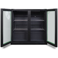 Husky 173L Eco Double Door Back Bar Drinks Chiller - Black, Electronic Controls, LED Lighting - C2HECO840BKAU