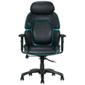 DPS Gaming Chair With Adjustable Headrest Black - SuperSaverAU - view 1