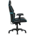 DPS Gaming Chair With Adjustable Headrest Black - SuperSaverAU - view 3
