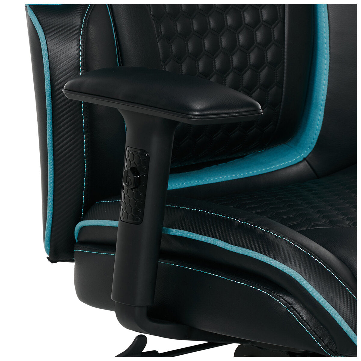 DPS Gaming Chair With Adjustable Headrest Black - SuperSaverAU - view 8