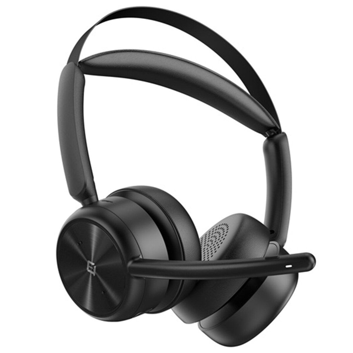 EMEET GeniusCall Wireless On-Ear Headset with Charging Base Black HS80
