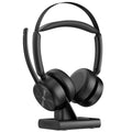 EMEET GeniusCall Wireless On-Ear Headset with Charging Base Black HS80 - SuperSaverAU - view 1