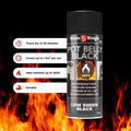 White Knight Hi Temp Heat Resistant Spray Paint 300g - Pot Belly Black Low Sheen for Stoves & Flues