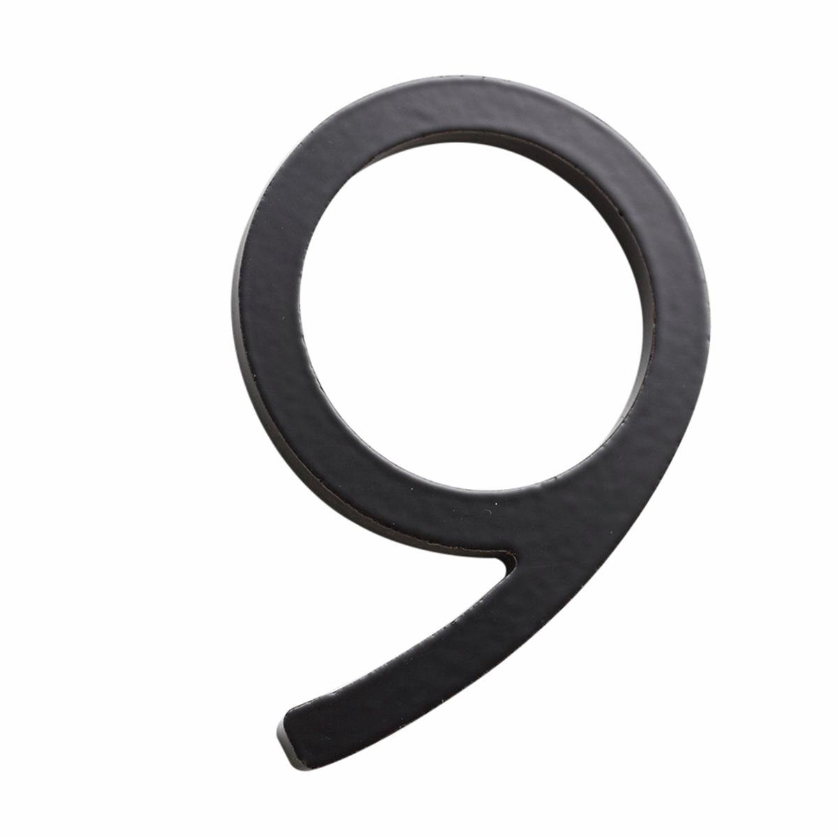 Sandleford House Number 9 - 75mm - Black - Galvanised Steel - Easy Install - SuperSaverAU - view 1