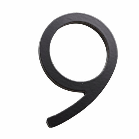 Sandleford House Number 9 - 75mm - Black - Galvanised Steel - Easy Install - SuperSaverAU - view 1