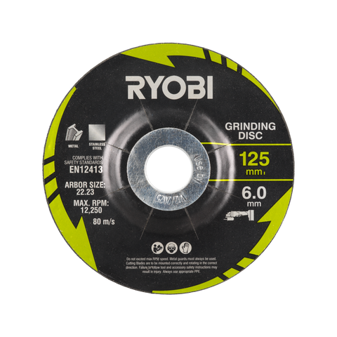 Ryobi 4 Piece Cutting and Grinding Set - 125mm - Metalworking Precision - SuperSaverAU - view 5