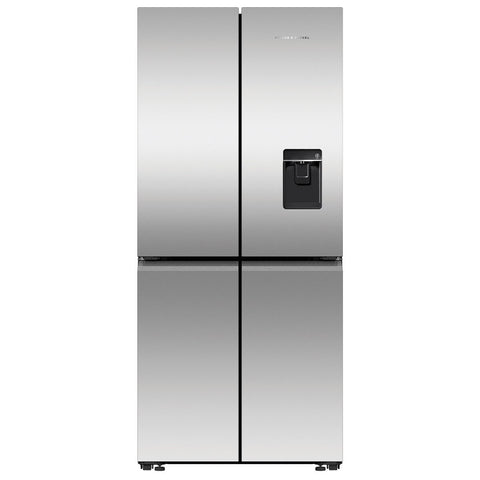 Fisher & Paykel 498L Quad Door Fridge - Stainless Steel, Ice and Water Dispenser - RF500QNUX1