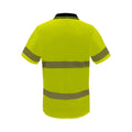 Citeco Women's Yellow Hi Vis Short Sleeve Polo - Reflective Polyester, Size 16