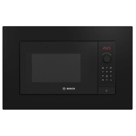 Bosch Series 2 25L Built-In Microwave Oven 800W - Black - Side-Opening Door - AutoPilot 8 - BEL653MB4A