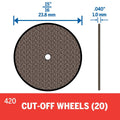 Dremel Cut Off Wheels 24mm 420 - 20 Pack - Brown - SuperSaverAU - view 3