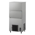 Hoshizaki self-contained cube ice maker with drain pump - up to 195kg/day - stainless steel - IM-240PE-28-F