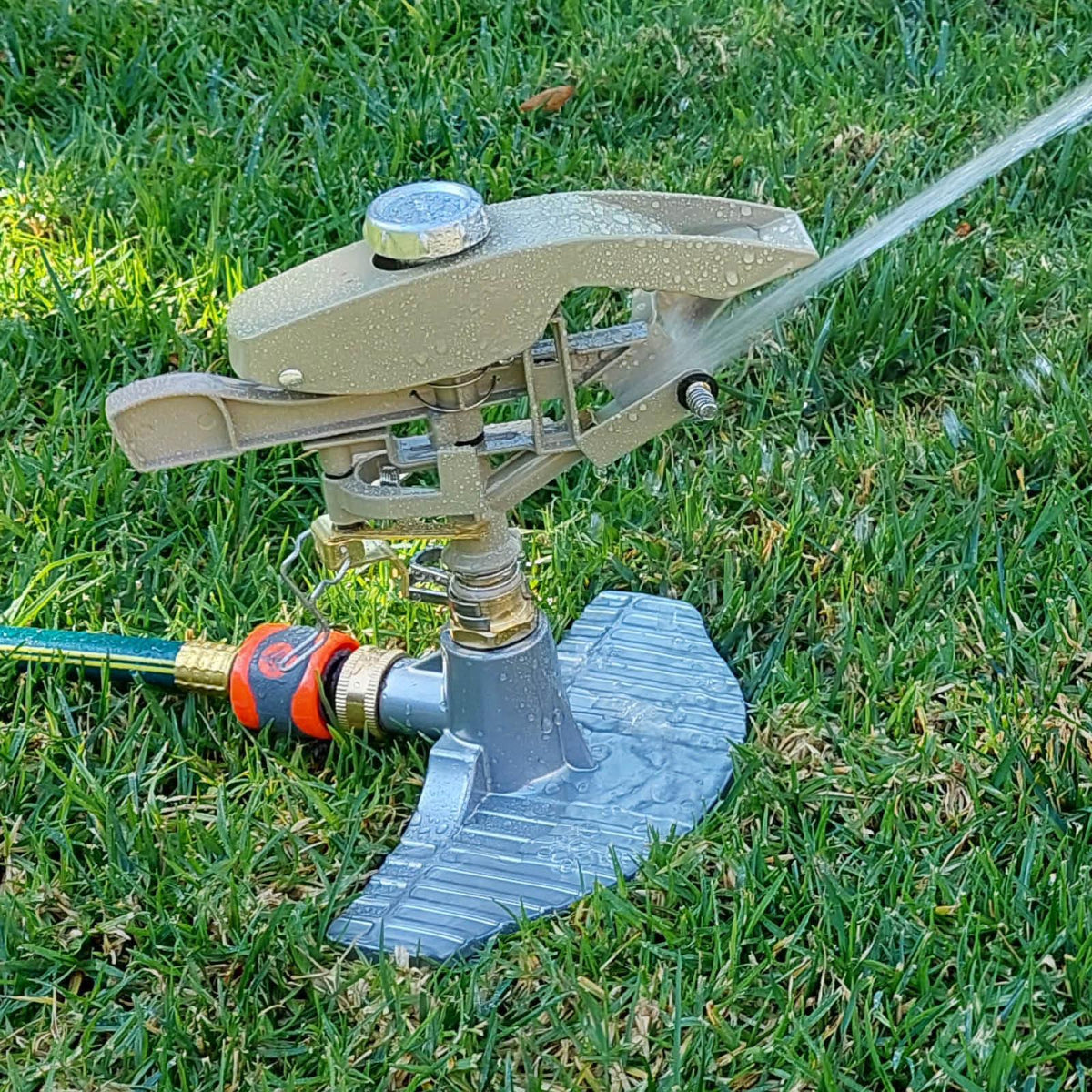 Pope Goliath Professional Impact Sprinkler - Metal, Adjustable Arc, 26m Coverage