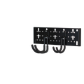 Storease Wall Storage System Hook Panel 540 x 100mm - Black - Universal Fit - SuperSaverAU - view 2