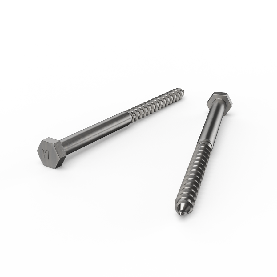 Zenith Hex Head Coach Screws - M10 x 150mm - Stainless Steel 304 - Heavy Duty - SuperSaverAU - view 1