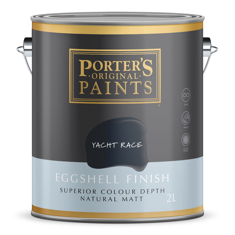 Porter S Yacht Race Eggshell Finish Paint - 2L - 162mm x 156mm x 141mm - SuperSaverAU - view 1