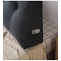 SOGA Dark Grey Polyester Bed Cushion - Removable Washable Cover - PILLOWFAB180GREY