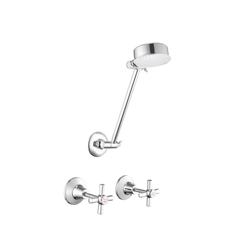 Mondella Centro Chrome Lead Free Brass Shower Set 7.5L/min 4 Star WELS