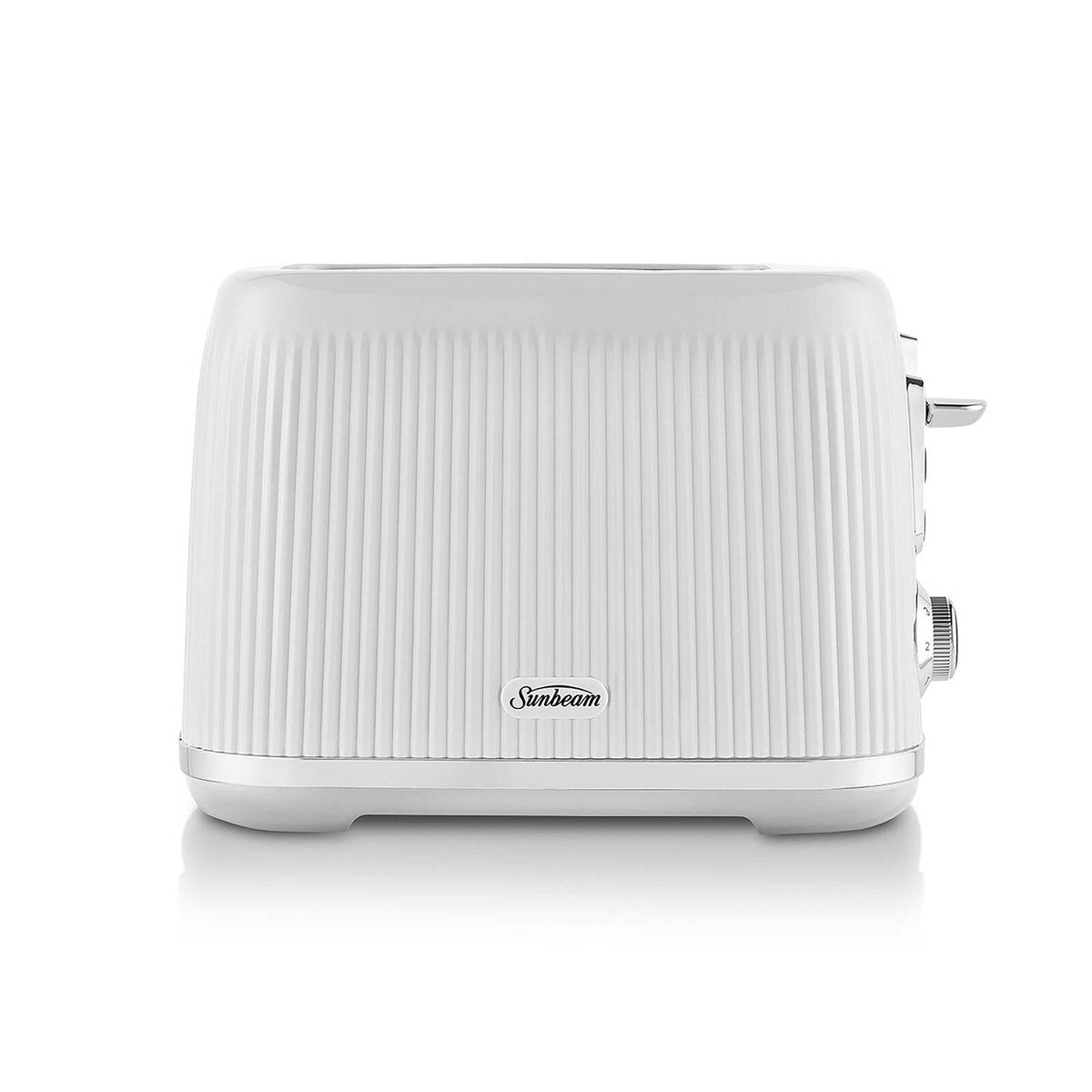 Sunbeam White Brightside 2 Slice Toaster - 327mm x 225mm x 206mm - Even Toasting - SuperSaverAU - view 4