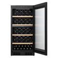 Hisense 108 Bottle Dual Zone Wine Cabinet - Black Glass - Triple Glazed - Frost Free - HRWC108B