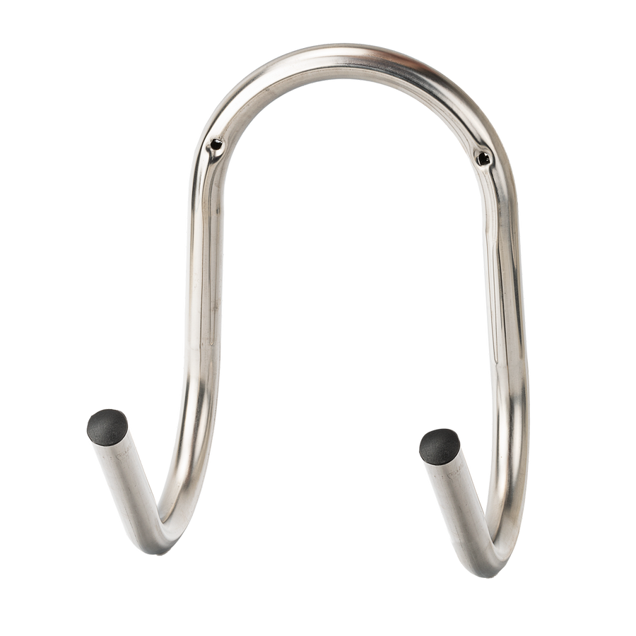 Holman Stainless Steel Tubular Hose Hanger - 150mm x 300mm - Silver - Durable Storage Solution - SuperSaverAU - view 1